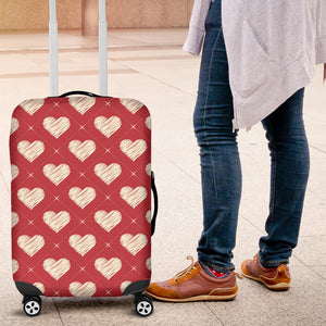 Heart Red Pattern Luggage Covers