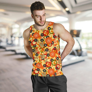 Pizza Texture Pattern Men Tank Top