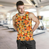 Pizza Texture Pattern Men Tank Top