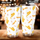 Saxophone Pattern Theme Tumbler