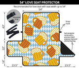 Beer Glass Pattern Loveseat Couch Cover Protector