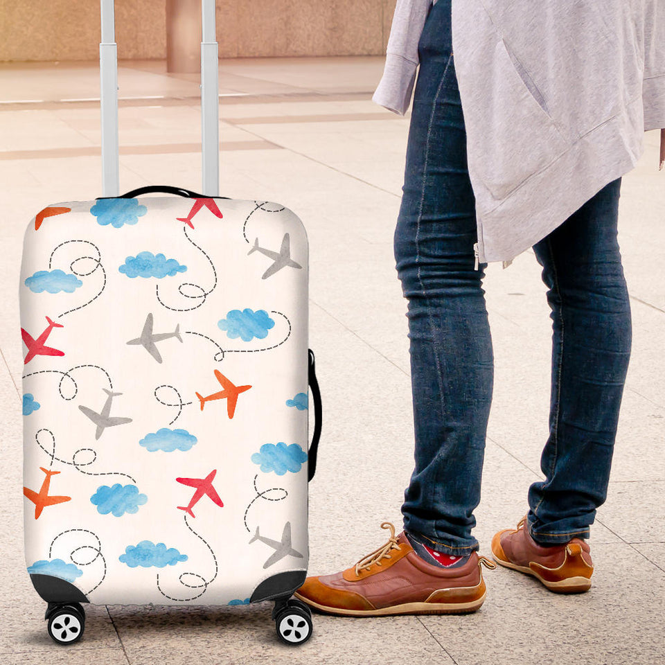 Airplane Cloud Pattern Luggage Covers