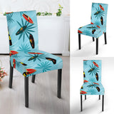 Surfboard Pattern Print Design 03 Dining Chair Slipcover