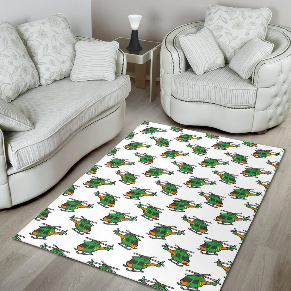 Green Amy Helicopter Pattern Area Rug