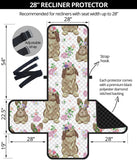 Rabbit Pattern Recliner Cover Protector