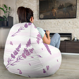 Lavender Pattern Stripe Background Bean Bag Cover