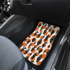 Carrot Pattern Print Design 02 Front Car Mats