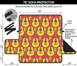 Classic Guitar Theme Pattern Sofa Cover Protector