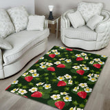 Strawberry Pattern Background Area Rug