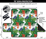 Heliconia Butterfly Leaves Pattern Sofa Cover Protector