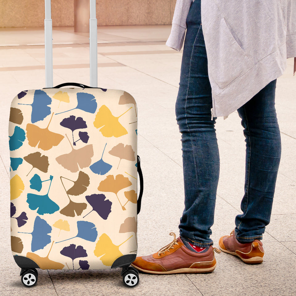 Colorful Ginkgo Leaves Pattern Luggage Covers