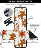 Christmas Cookie Pattern Recliner Cover Protector