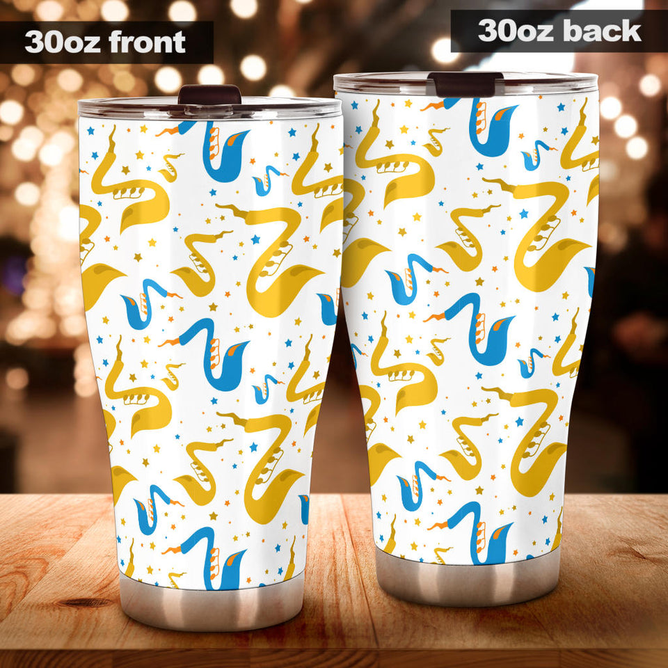 Saxophone Pattern Tumbler