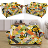 Sunflower Pattern Loveseat Couch Slipcover