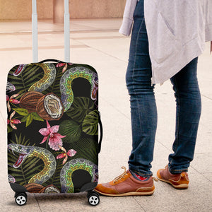 Snake Leaves Coconut Pattern Luggage Covers