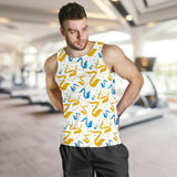 Saxophone Pattern Men Tank Top