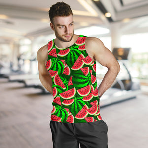 Watermelon Pattern Theme Men Tank Top