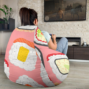 Sushi Roll Pattern Bean Bag Cover