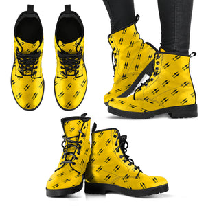 Ninja Weapon Pattern Leather Boots