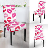 Lips Pattern Print Design 05 Dining Chair Slipcover