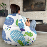 Whale Stripe Dot Pattern Bean Bag Cover