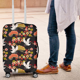 Japanese Crane Pattern Luggage Covers