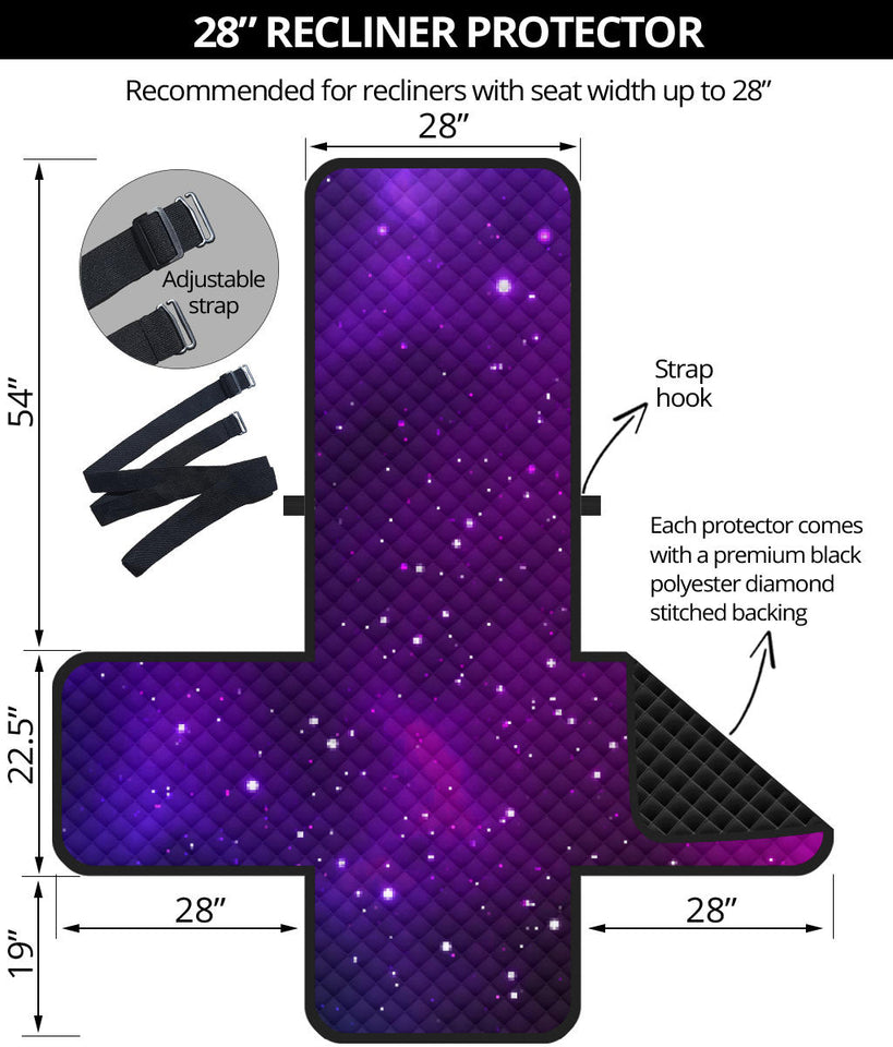 Pink Space Galaxy Pattern4 Recliner Cover Protector