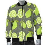 Lime Pattern Theme Men Bomber Jacket