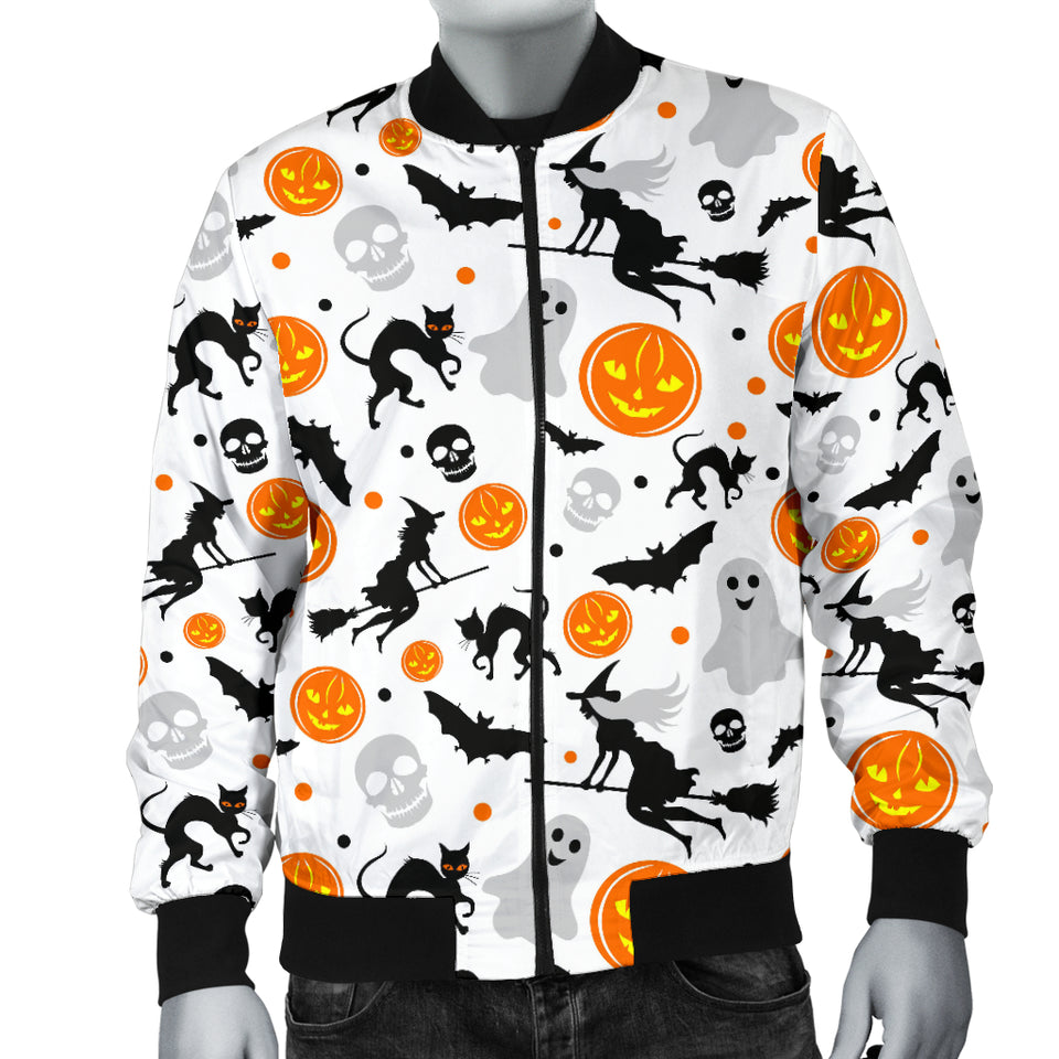 Halloween Pattern Men Bomber Jacket