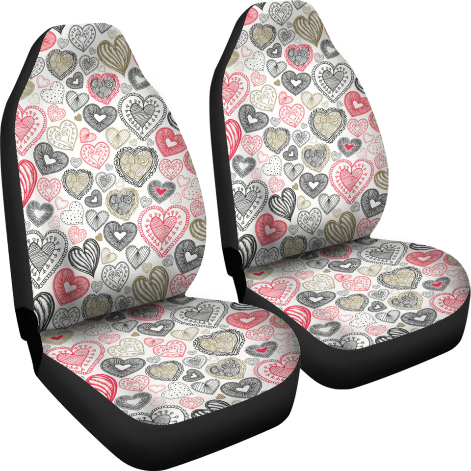 Heart Tribal Pattern Universal Fit Car Seat Covers