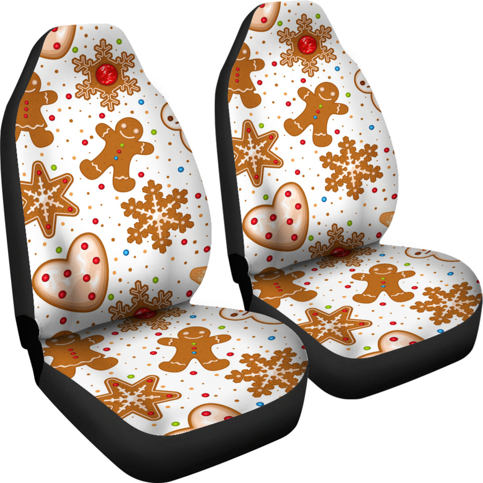 Christmas Cookie Pattern Universal Fit Car Seat Covers