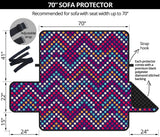 Zigzag Chevron Pokka Dot Aboriginal Pattern Sofa Cover Protector