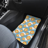 Lion Pattern Print Design 05 Front and Back Car Mats