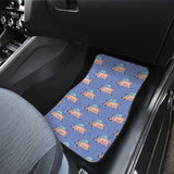 Pig Pattern Print Design 03 Front and Back Car Mats