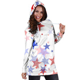 USA Star Pattern Women Hoodie Dress