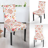 Hedgehog Pattern Print Design 03 Dining Chair Slipcover