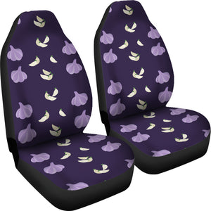 Garlic Pattern Background Theme Universal Fit Car Seat Covers