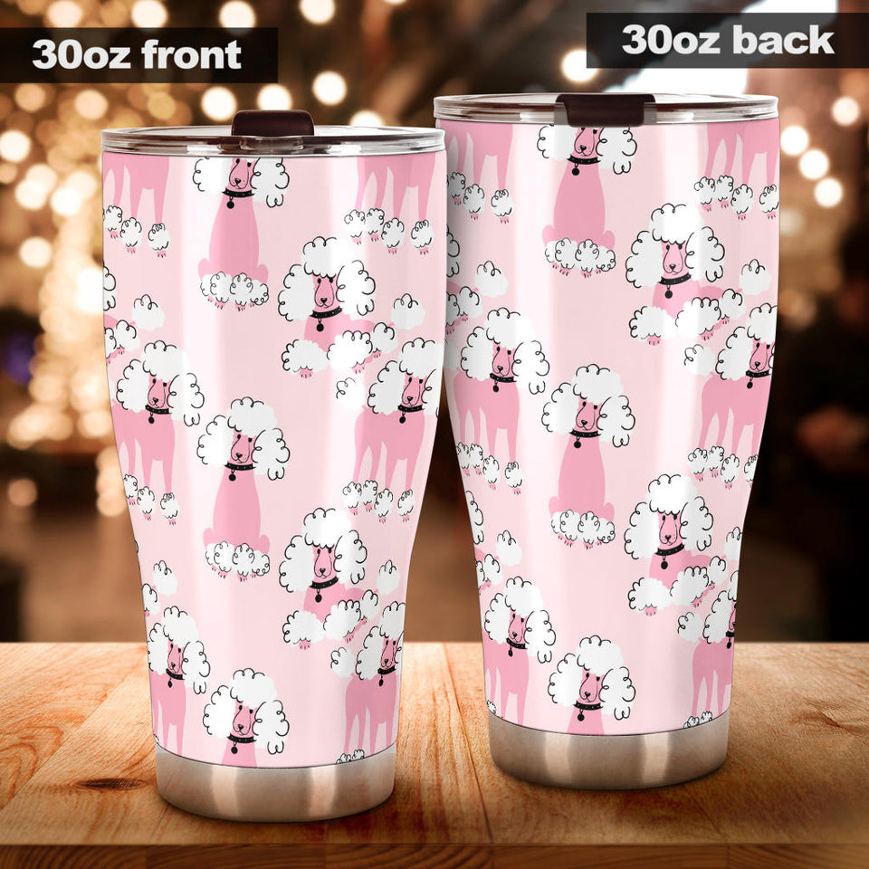 Poodle Pattern Tumbler