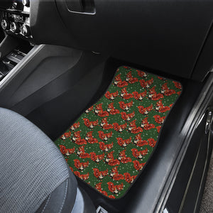 Squirrel Pattern Print Design 03 Front Car Mats