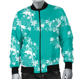 Dolphin Sea Shell Starfish Pattern Men Bomber Jacket