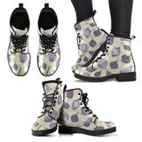 Onion Pattern Set Leather Boots