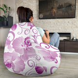 Orchid Pattern Bean Bag Cover