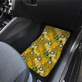 Lion Pattern Print Design 01 Front and Back Car Mats