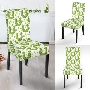 Horseshoes Pattern Print Design 02 Dining Chair Slipcover