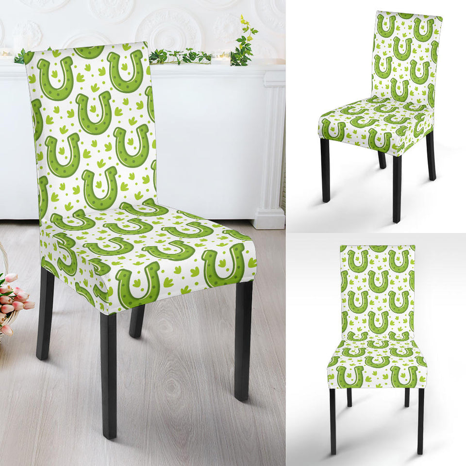 Horseshoes Pattern Print Design 02 Dining Chair Slipcover