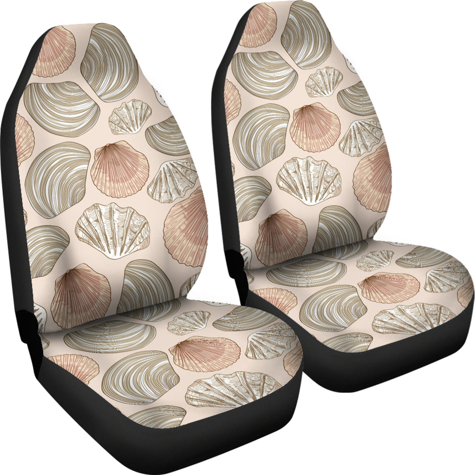 Shell Pattern Background Universal Fit Car Seat Covers