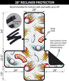 Bowling Strike Pattern Recliner Cover Protector