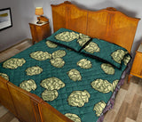 Hop Pattern Background Quilt Bed Set