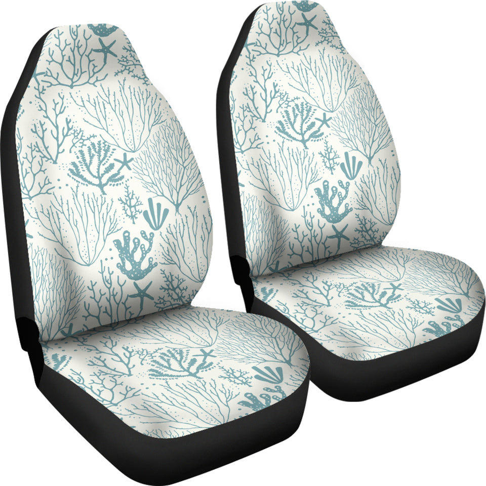 Coral Reef Pattern Print Design 02 Universal Fit Car Seat Covers