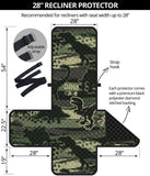 Dinosaur Camo Pattern Recliner Cover Protector